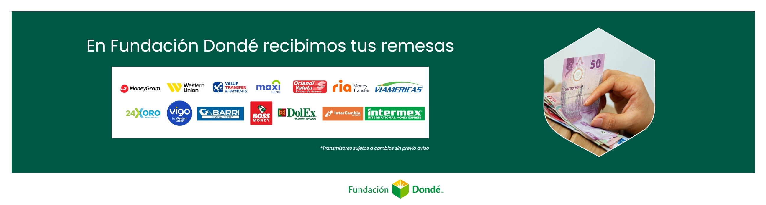 5 beneficios de cobrar tus remesas en Fundación Dondé